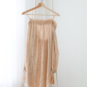 WAYF Floral Off-Shoulder Dress size XS